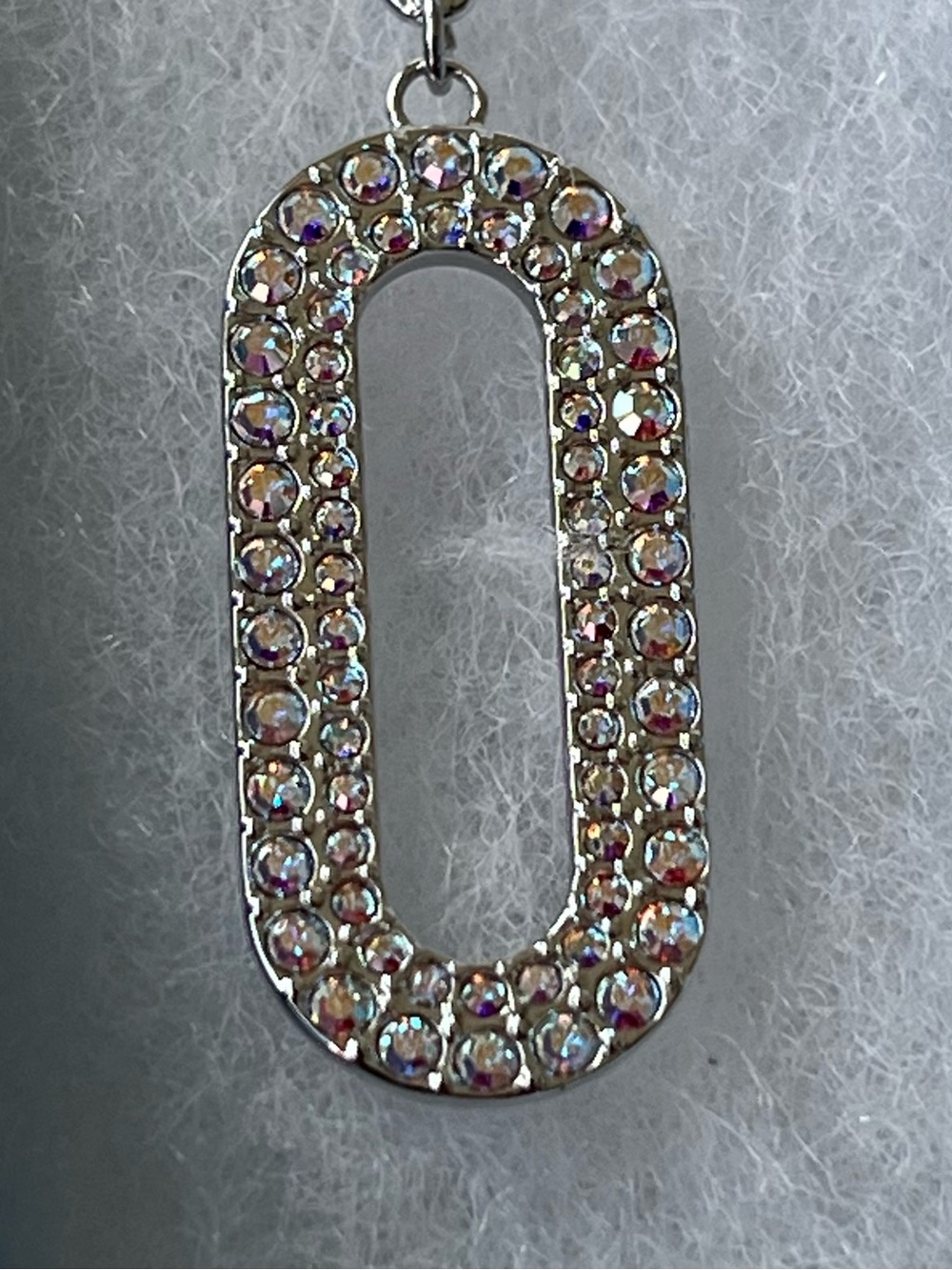 TSC by Swarovski Aurora Borealis Crystal “Join Us” Pendant Necklace, NWT - Picture 6 of 11